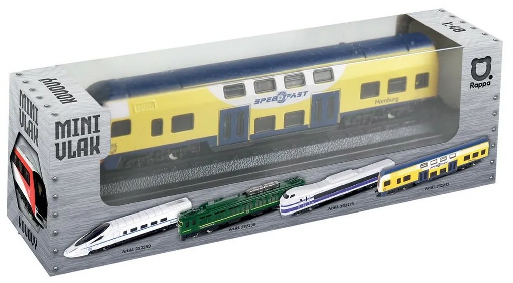 Rappa Fém mini vonat regionális, 16 cm