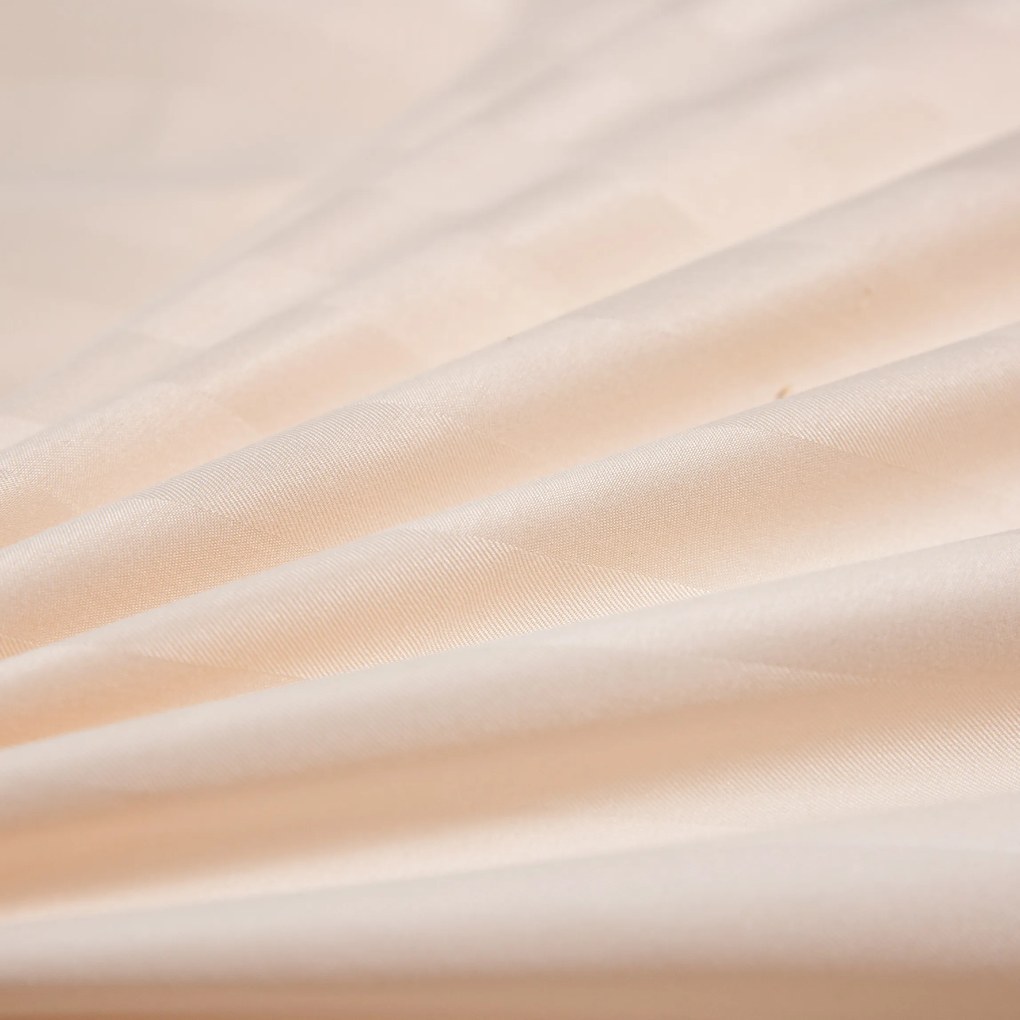 JASMINE mikroszálas szállodai ágyneműhuzat, pezsgőszínű – 2 cm-es csíkos Ágyneműhuzat mérete: 70 x 90 cm | 140 x 220 cm