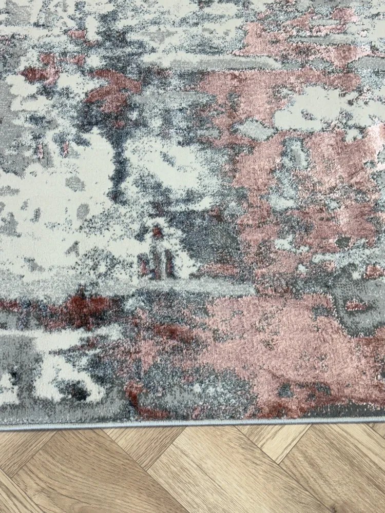 Sunset szürke-rózsaszín design szőnyeg 60x220