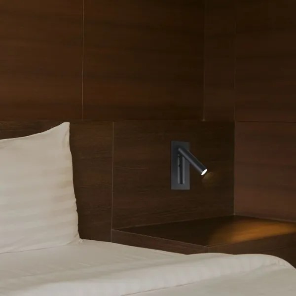 LED fali spotlámpa LED/2W/230V 3000K fekete