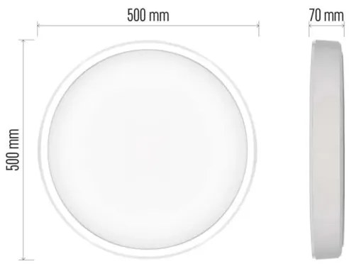 LED Dimmelhető mennyezeti lámpa GoSmart LED/45W/230V Wi-Fi Tuya + + távirányító
