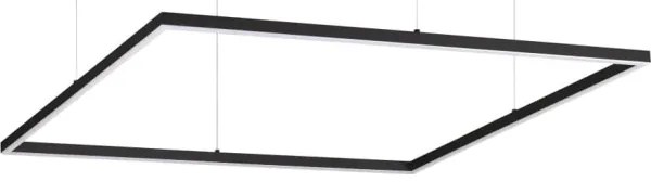 Ideal Lux - kábelre függesztett LED csillár ORACLE SLIM LED/53W/230V 3000K 90x90 cm fekete