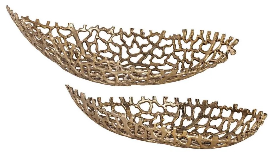 Eglo 427087 - KÉSZLET 2x Dekoratív tálca KIMITSU 44/61 cm arany