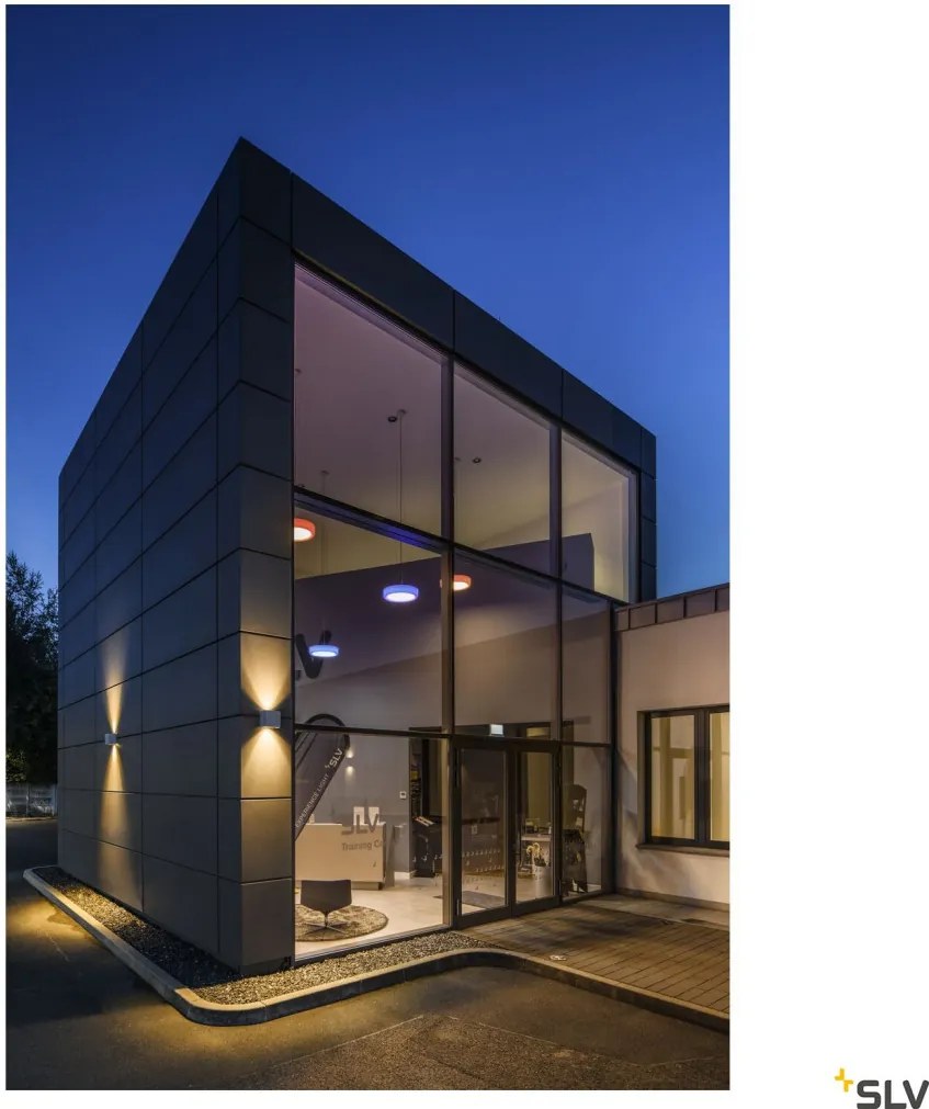 SLV 1003470 MANA Modern Kültéri Fali Lámpa Szürke LED IP65
