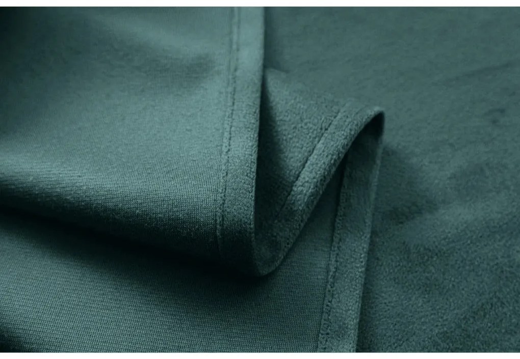 Sötétítő függöny VELVET 140x250 cm, türkiz Felfüggesztés: Hullámos sínszalag