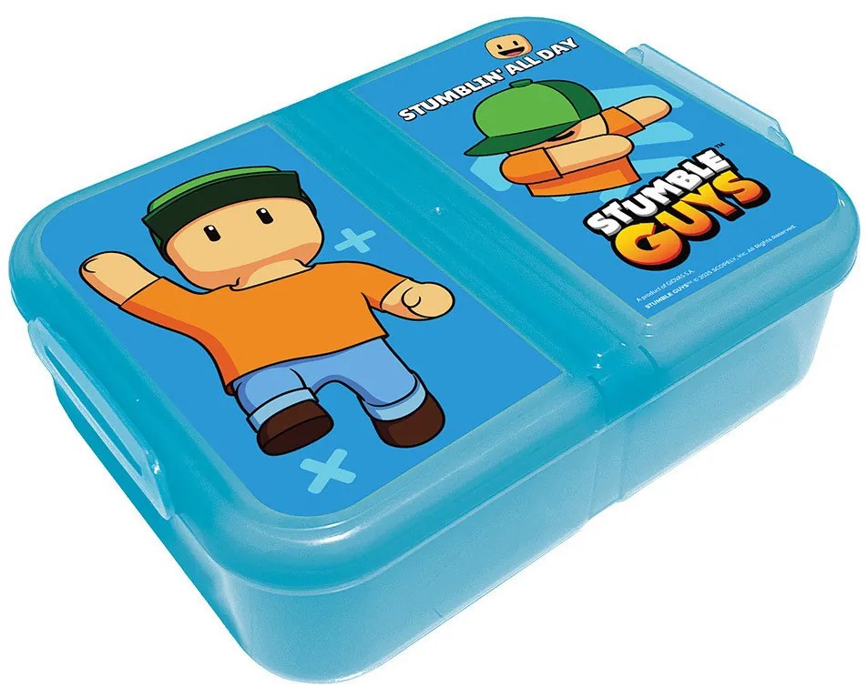 Stumble Guys All Day több rekeszes uzsonnás doboz, szendvicsdoboz