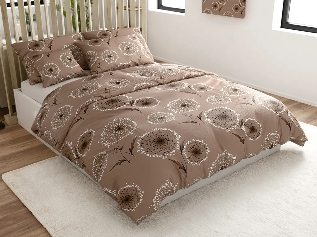 Mikroplüss ágyneműhuzat PAMPELINO világosbarna Ágyneműhuzat mérete: 2 db 70 x 90 cm | 200 x 220 cm