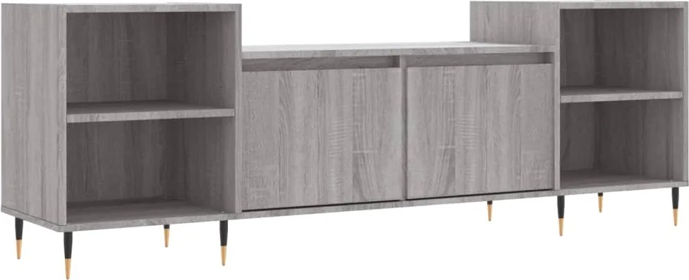 vidaXL szürke sonoma színű szerelt fa TV-szekrény 160x35x55 cm