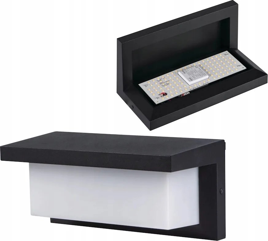 Kültéri Led lámpa Homlokzati lámpa Lerto 12W 800lm Fehér Semleges IP54