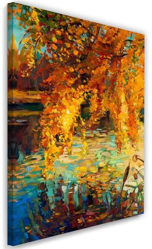 Gario Vászonkép Festett osz a tónál Méret: 80 x 120 cm