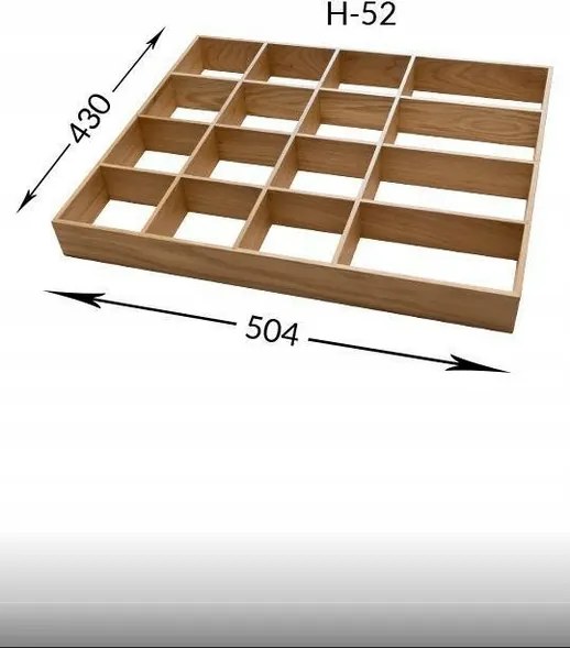 Peka 07.37116.D Fa rács 16 rekesz/ tölgy