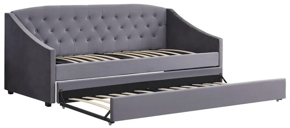Széthúzható ágy 90 cm Asesorar (szürke) . 1116214