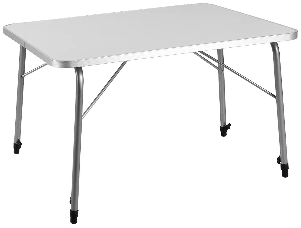 Összecsukható kempingasztal FOKA, 80x54x50–69 cm, fehér színben Casaria