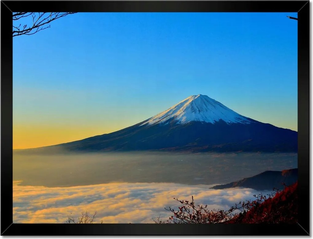 Poszterek keretben 40x30 Hegy Köd Tájkép Látvány