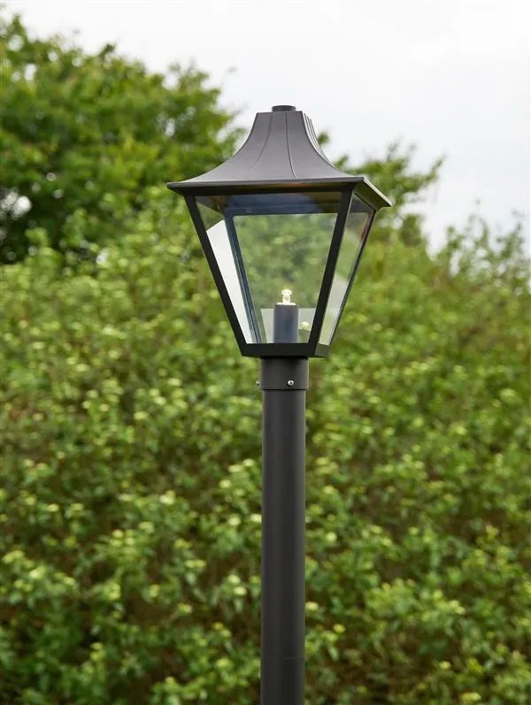 MARKSLÖJD 108171 GARDEN Kandeláber Fekete, Átlátszó LED IP44