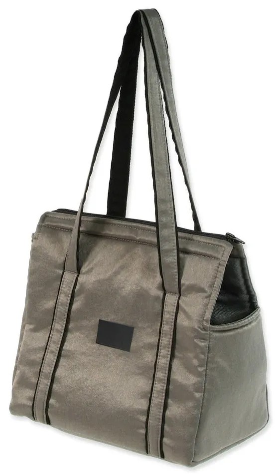 Ezüstszínű kutyahordozó táska Dog Fantasy Platinum – Plaček Pet Products