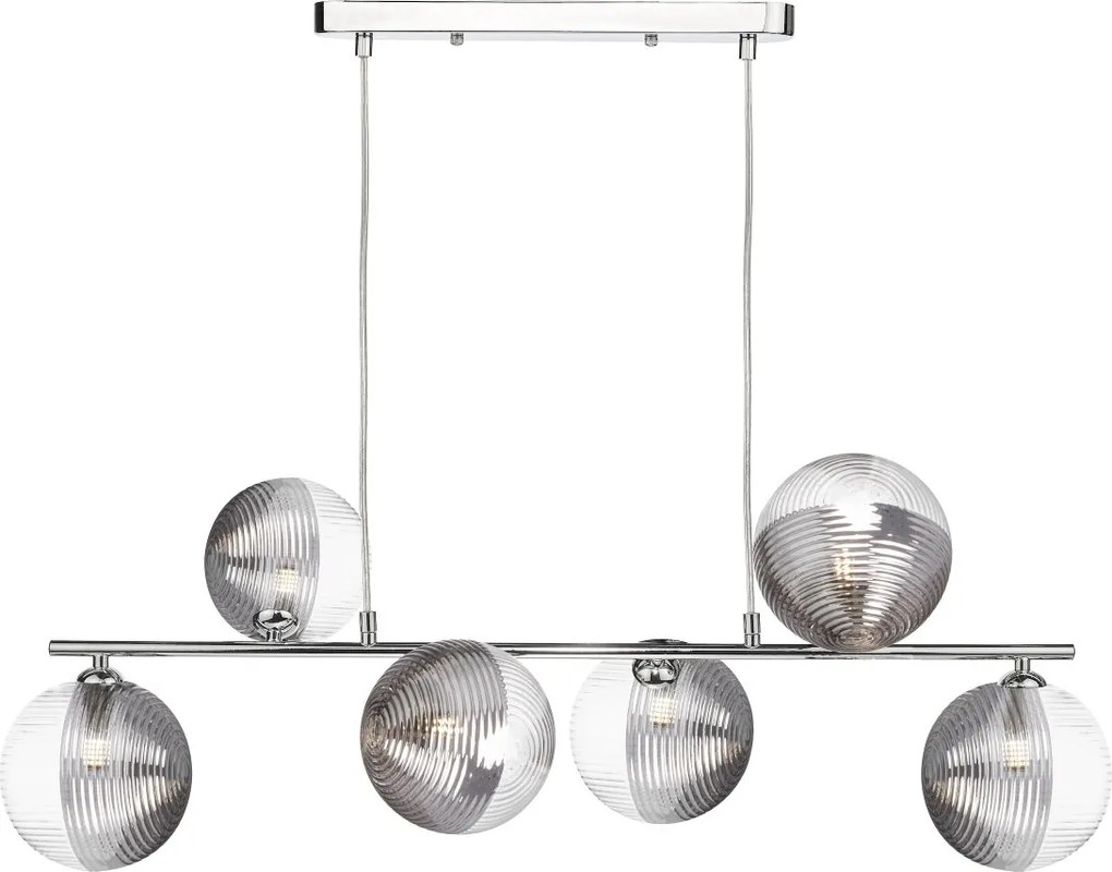 Dar Lighting modern függeszték spiral csiszolt króm darspi6450-19