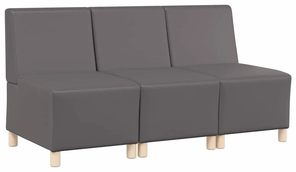 Karfa Nélküli Modularis Kanapé Egység 3 pcs Szürke