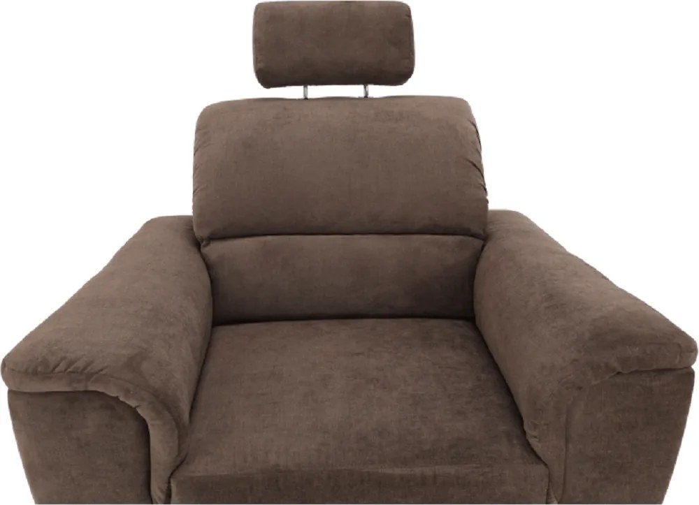 Fotel, barna szövet, SANTIAGO