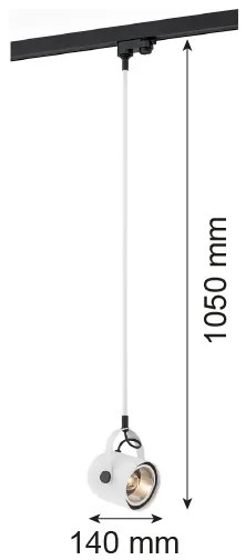 Argon 4312 - NET liánerendszerű lámpa 1xE27/15W/230V fehér
