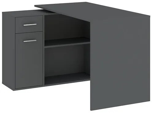 NASH Íróasztal Antracit Színben. 120 cm.