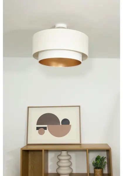 Felületre szerelhető mennyezeti lámpa NATIA 1xE27/60W/230V, átmérő 45 cm, fehér