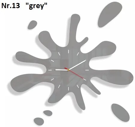 Modern falióra fröccsenő formájú szürke