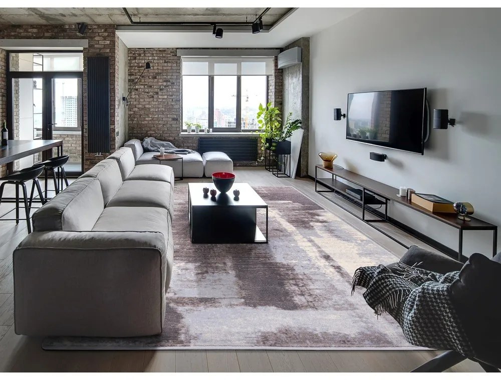 Szürke gyapjú szőnyeg 200x300 cm Mist – Agnella