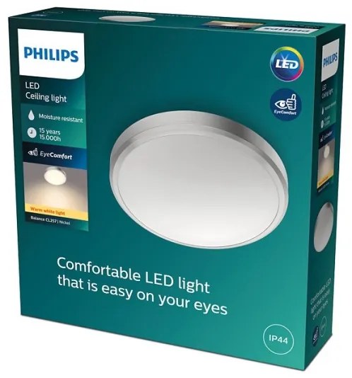 Philips - LED Fürdőszobai mennyezeti lámpa BALANCE LED/17W/230V IP44