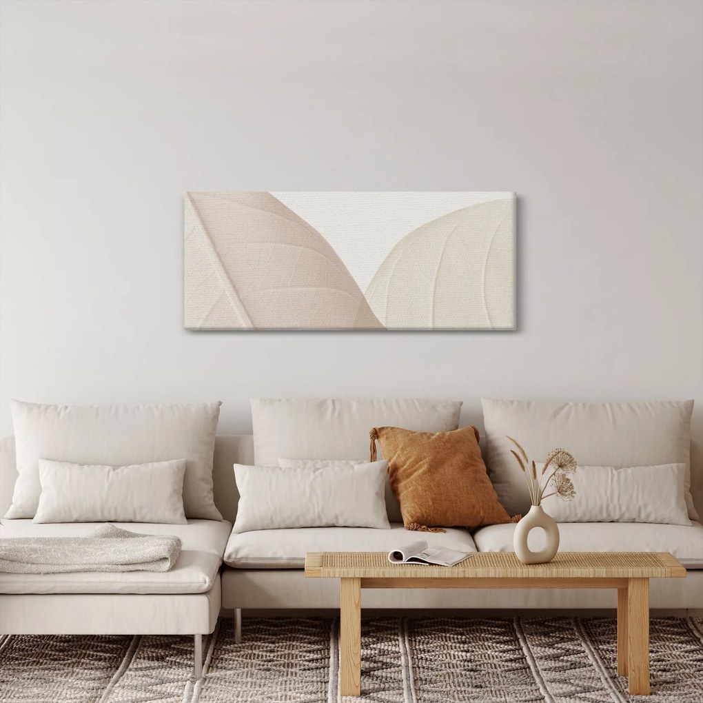 Kép - Texturált levelek (120x50 cm)