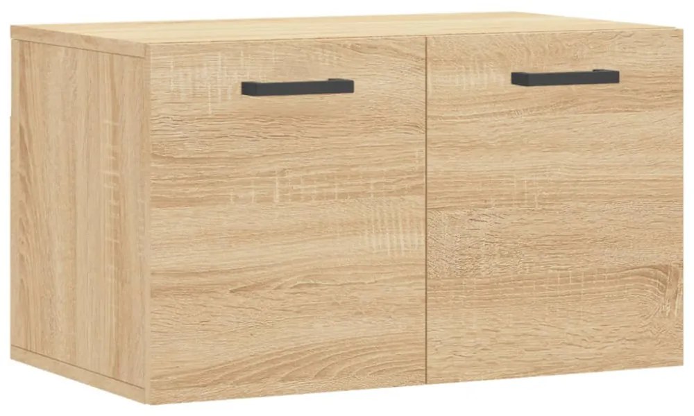 sonoma tölgy színű szerelt fa faliszekrény 60 x 36,5 x 35 cm