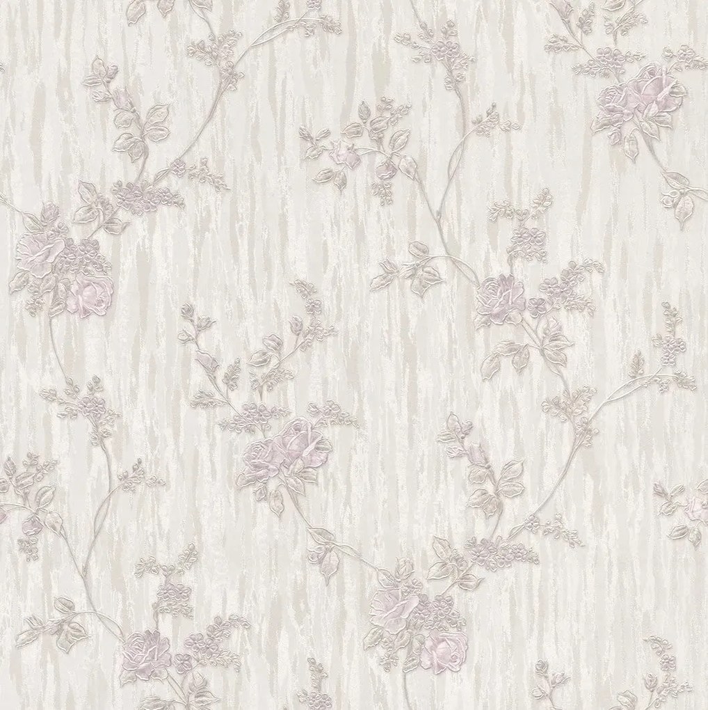 Vinyl tapéta papíron romantikus virágok