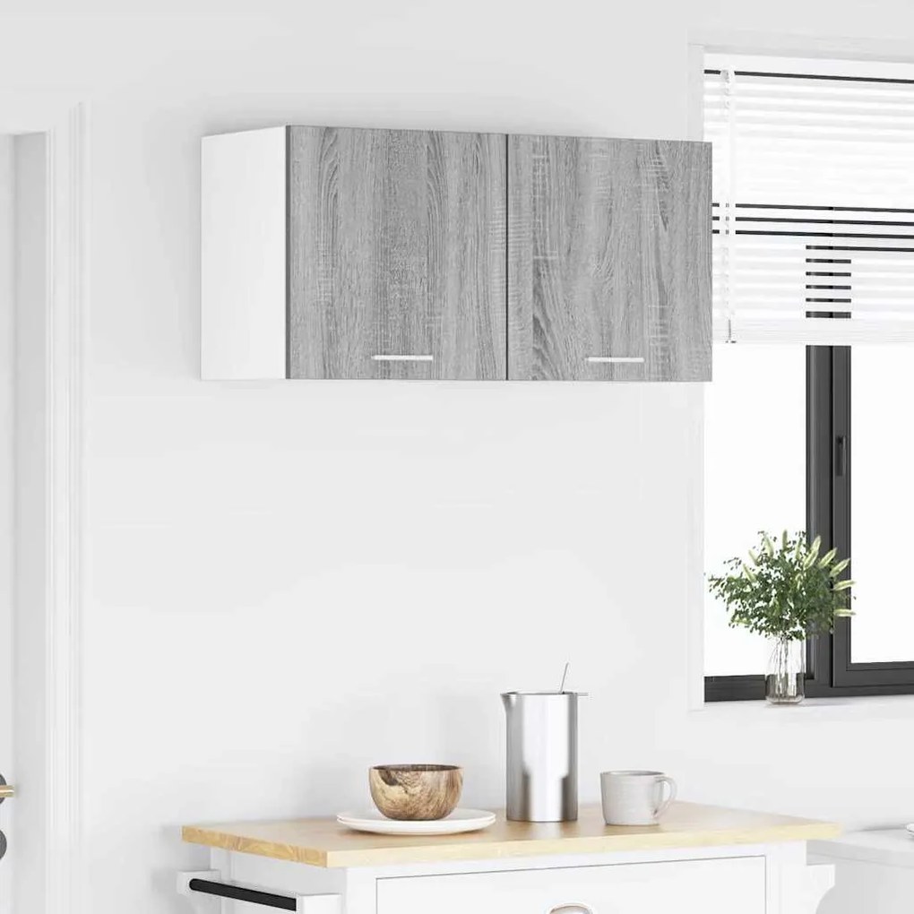 Függő szekrény Riga Szürke Sonoma és fehér 40 x 31 x 40 cm