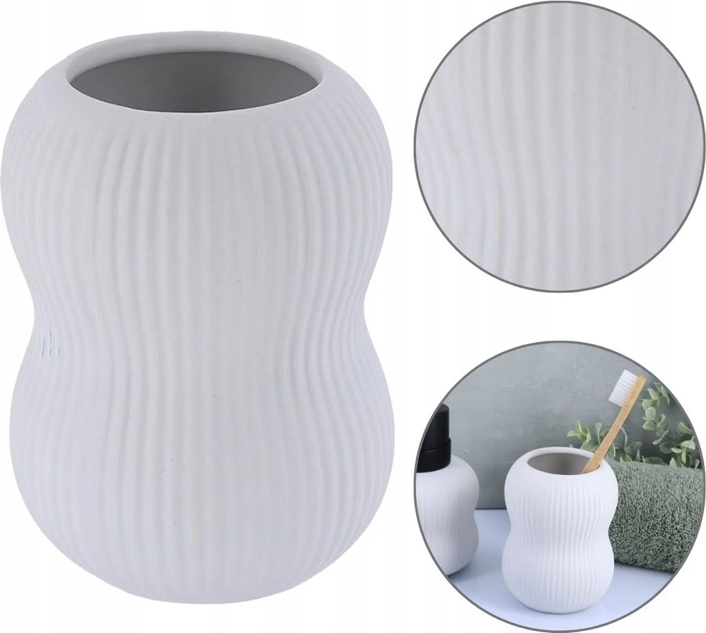 Fürdőszobai Üveg Bögre Fogkrém Modern Eredeti Forma