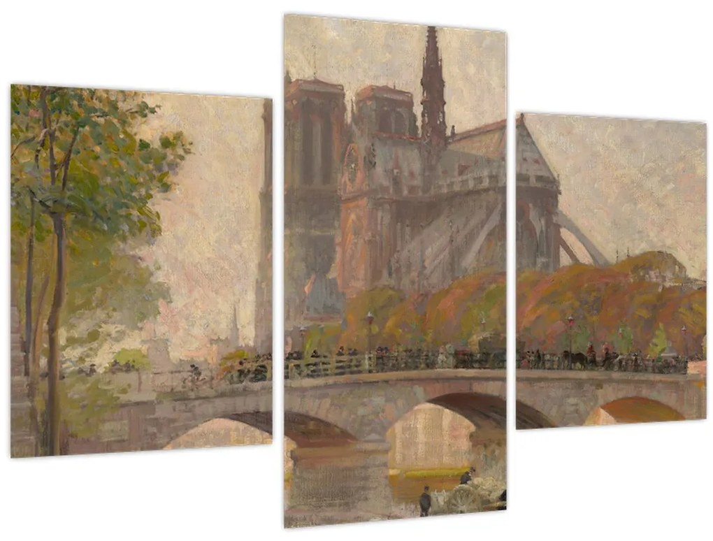 Kép - Robert William Vonnoh, Notre Dame de Paris, reprodukciók (90x60 cm)