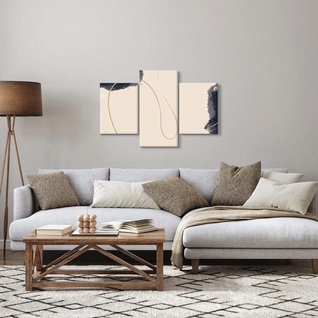 Kép - Bézs absztrakció (90x60 cm)
