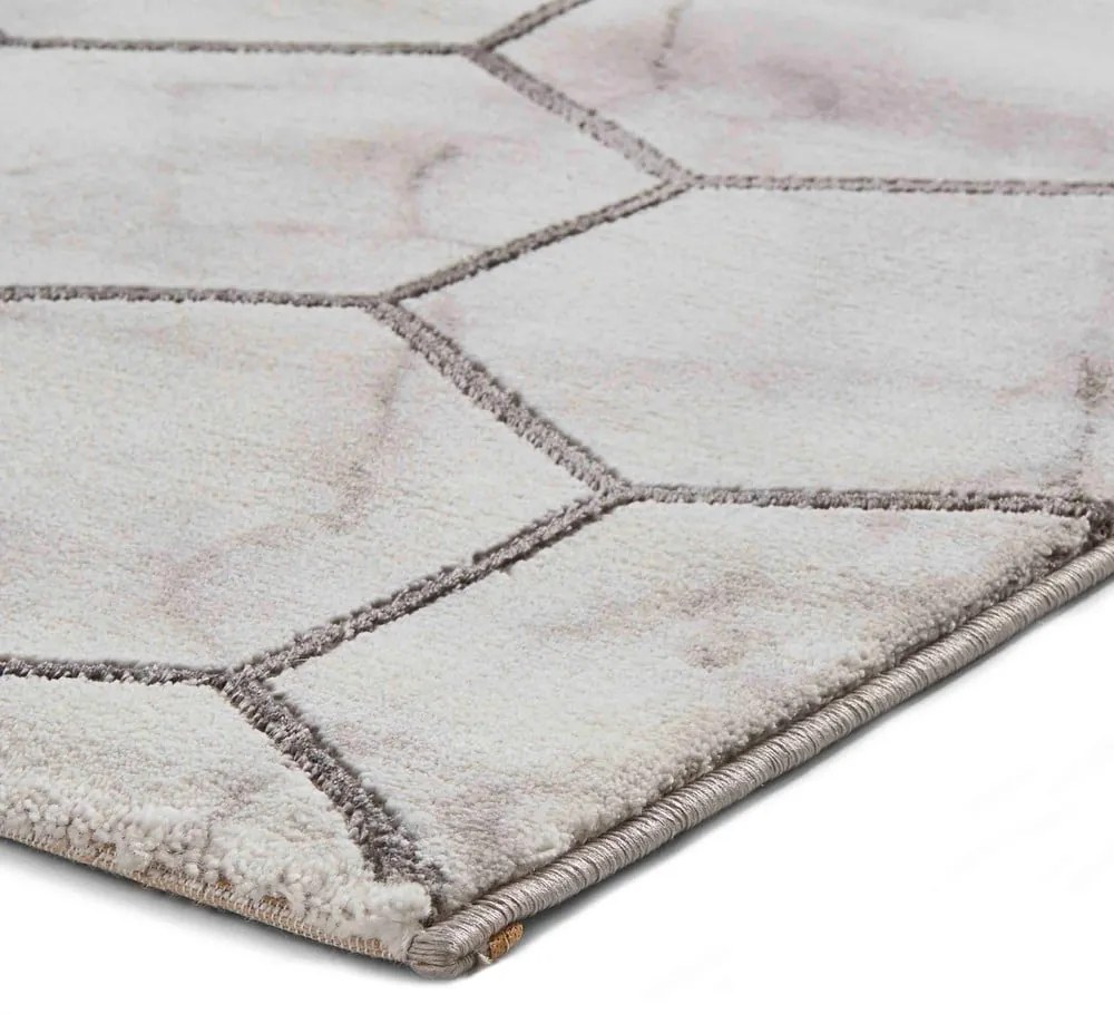 Szürke-ezüstszínű szőnyeg 220x160 cm Craft - Think Rugs