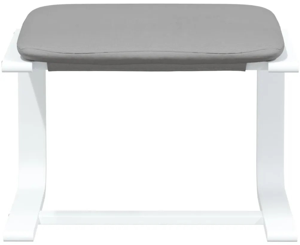 vidaXL világosszürke szövet pihenőfotel lábtartóval