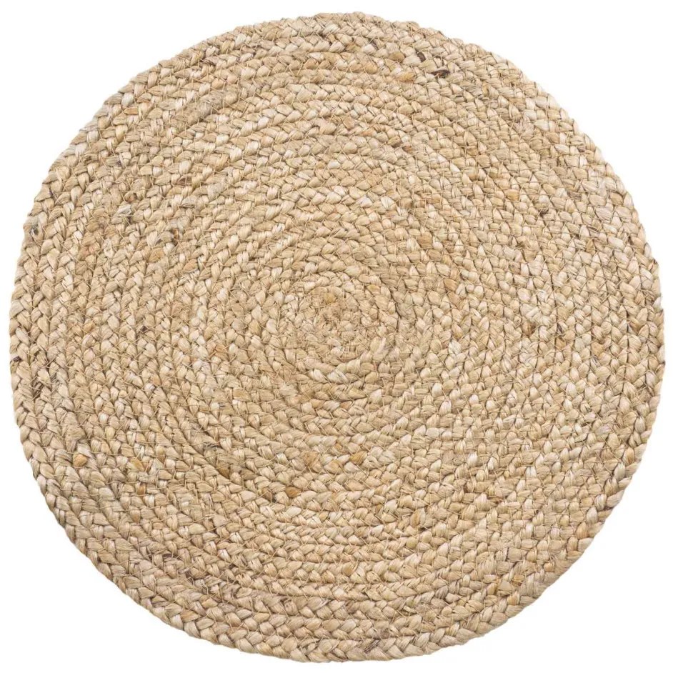 Bombay asztali alátét, jutafonat, natúr, kerek 38 cm 4 db