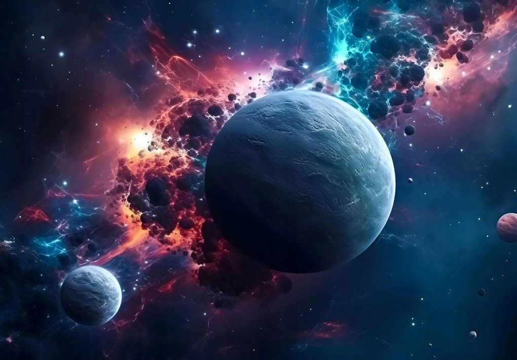 Fotótapéta falra Kozmosz bolygó Galaxis csillag flizelin 415 x 290