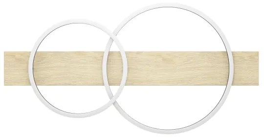 Eglo 901716 - LED Mennyezeti lámpa BOYAL 2xLED/12W/230V 3000K bézs/fekete