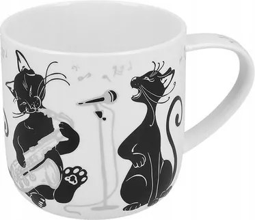 Nagy Porcelán Bögre Carmani Crazy Cats Zenélő Macskák 0,5 l