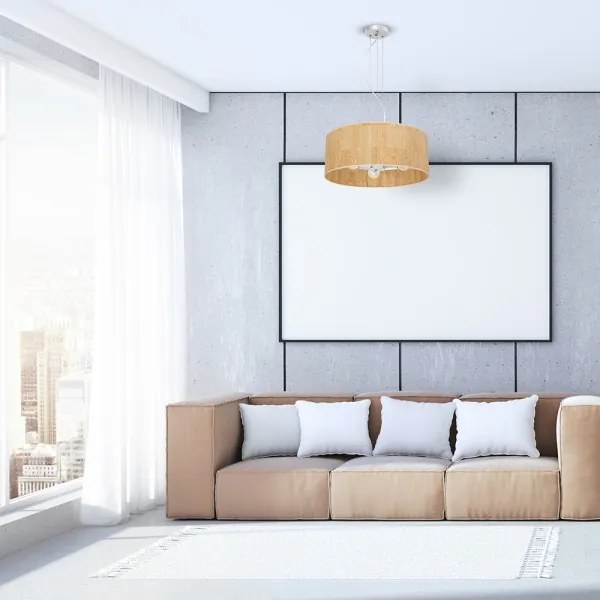 Csillár zsinóron CORK 3xE27/60W/230V