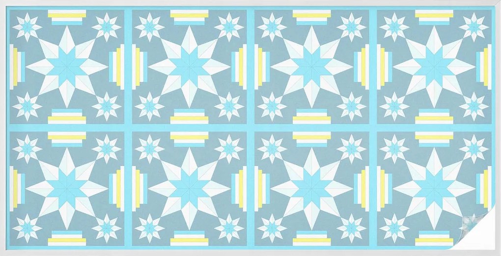 Öntapadós szélvédő furnér Adatvédelem Csillag mintás 200x100