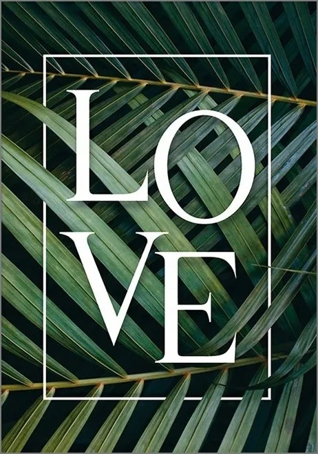 Poszter Keret Nélkül Valentin nap szerelem szív levelek ajándék szerelem P553_40x50