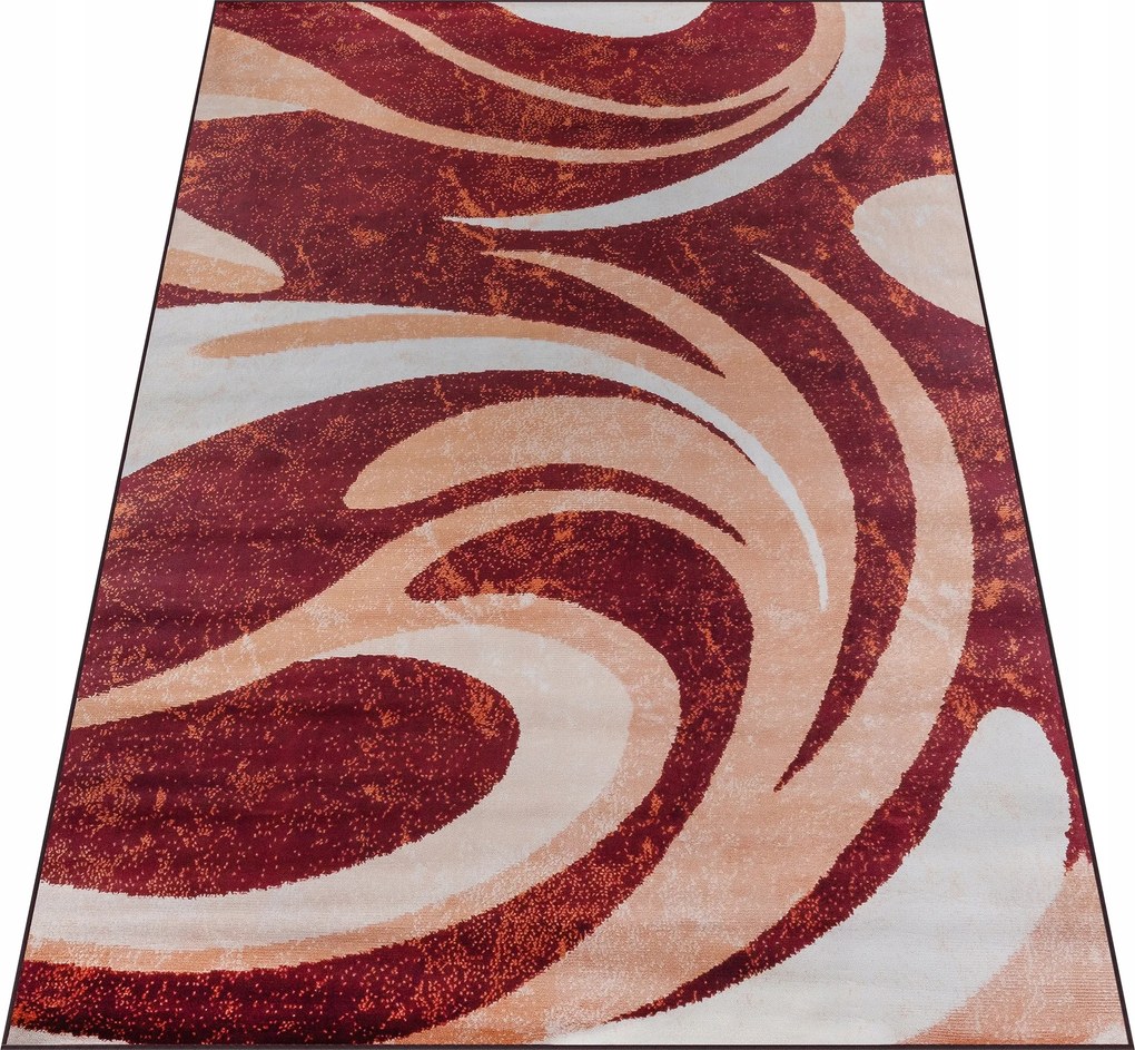 Szőnyeg 200X300 CM Piros Vintage Szoba Nappaliba Piros Bézs Klasszikus