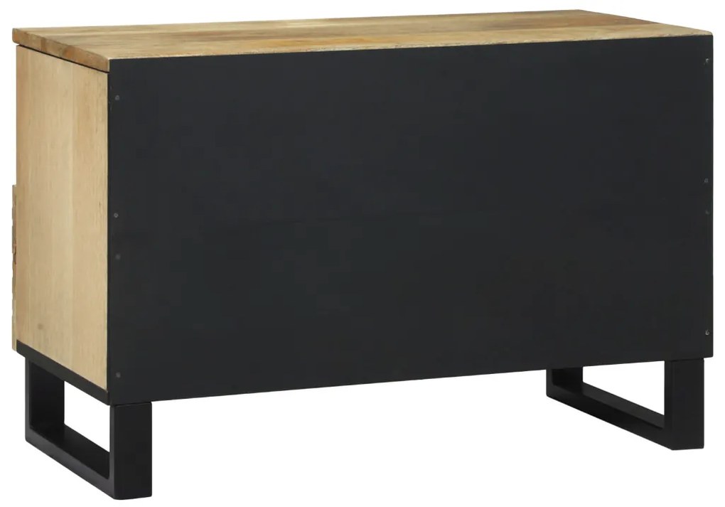 TV Szekrény - 70x33.5x46 cm, Tömör Mangóból