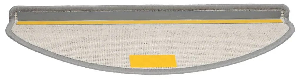 20 db szürke lépcsőszőnyeg 65x21x4 cm