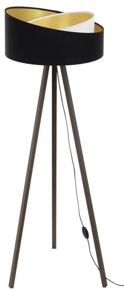 Állólámpa GALAXY 1xE27/60W/230V fekete/barna