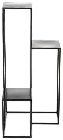 KASKADA virágtartó állvány 85x40 cm fekete